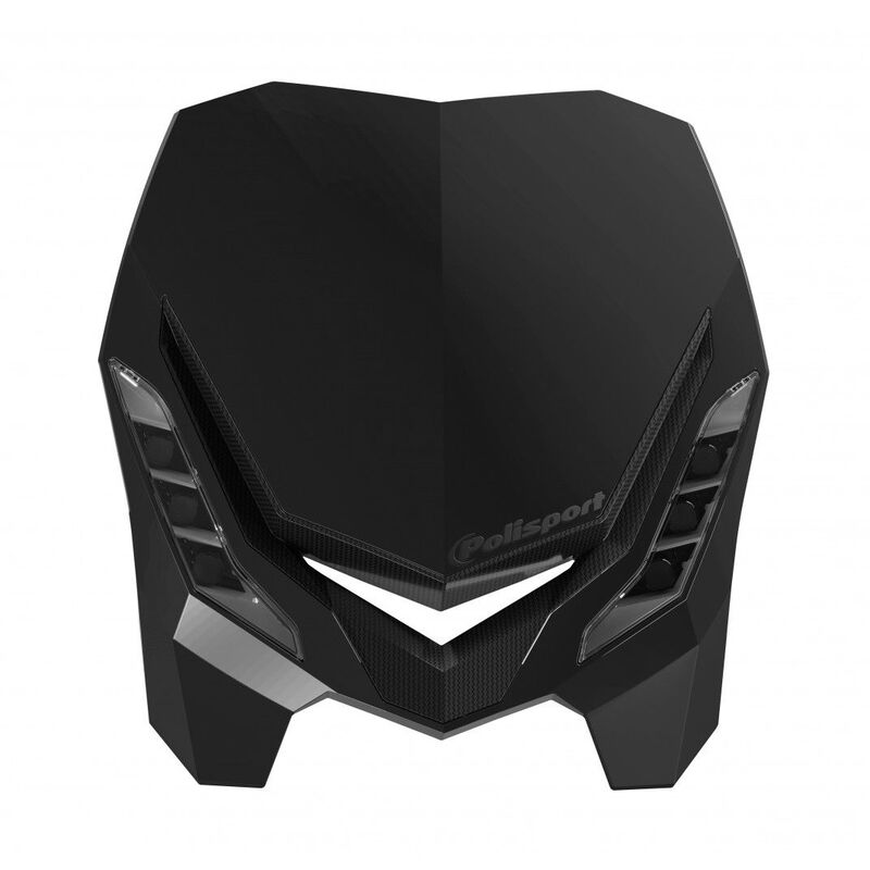 Careta con faro POLISPORT E-Blaze negra POLISPORT 8670800002