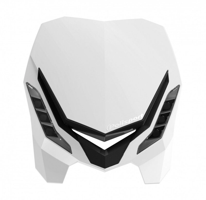 Careta con faro POLISPORT E-Blaze blanca POLISPORT 8670800001