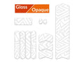 Kit adhesivos protectores cuadro ALGIS brillo M LINES blanco ALGIS BK.G02.006