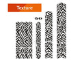Kit adhesivos protectores cuadro ALGIS texture L LINES negro ALGIS BK.T03.003