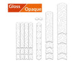 Kit adhesivos protectores cuadro ALGIS mate L LINES blanco ALGIS BK.P03.006