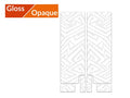 Kit adhesivos protectores de horquilla ALGIS LINES brillo blanco ALGIS BK.G06.006