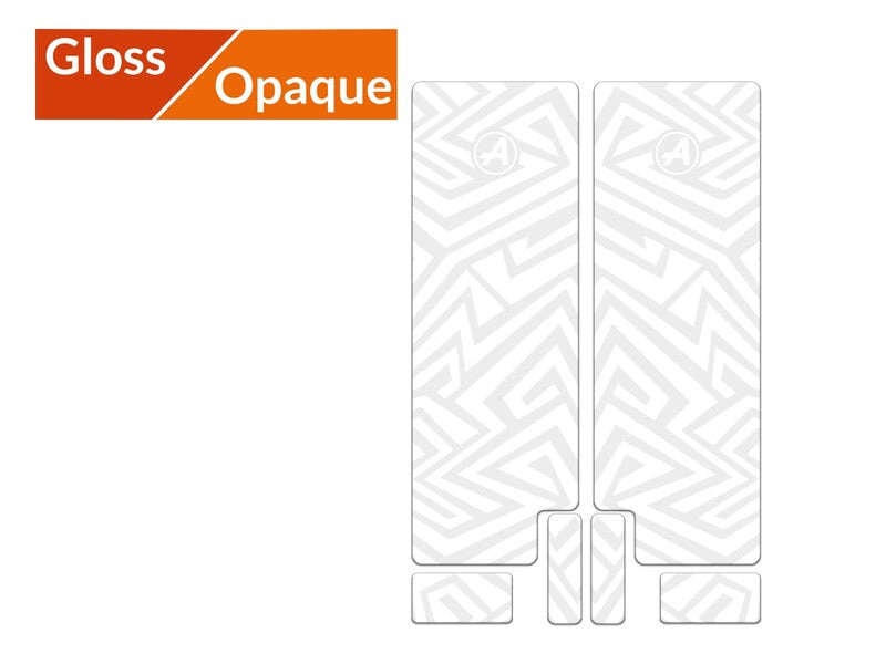 Kit adhesivos protectores de horquilla ALGIS LINES brillo blanco ALGIS BK.G06.006