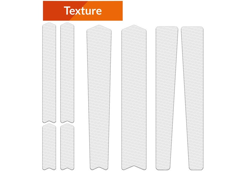 Kit adhesivos protectores cuadro ALGIS texture Gravel/Carretera transparente ALGIS BK.T09.001