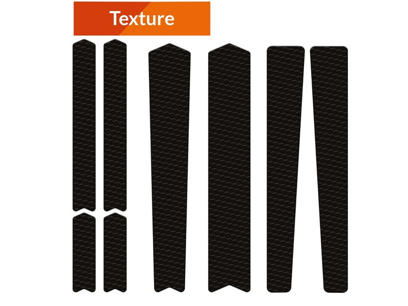 Kit adhesivos protectores cuadro ALGIS texture Gravel/Carretera negro ALGIS BK.T09.002