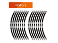 Adhesivos protextores de llanta ALGIS ARROWS texture negro ALGIS BK.TR2.001