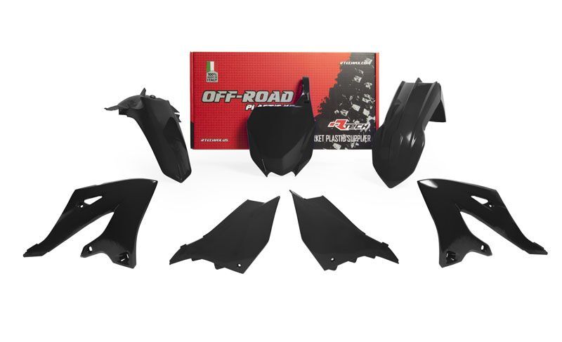 RACETECH Plastic Kit - Black Yamaha YZ125/250 RACETECH R-KITYZ0-NR0-022