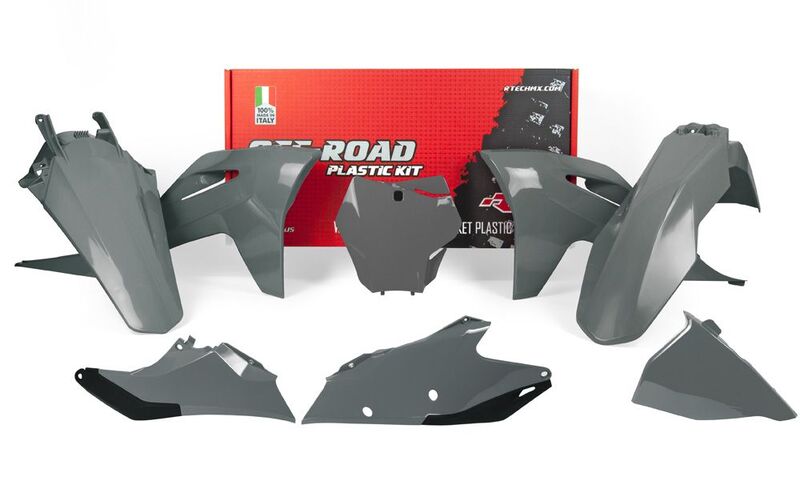 RACETECH Plastic Kit - Quantum Grey Gas Gas RACETECH R-KITGAS-GR0-599