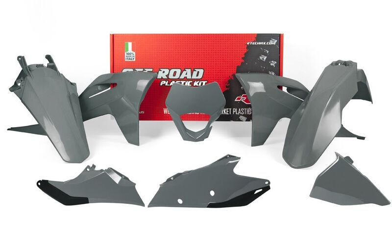 RACETECH Plastic Kit - Quantum Grey Gas Gas EC/EC-F RACETECH R-KITGAS-GR0-521