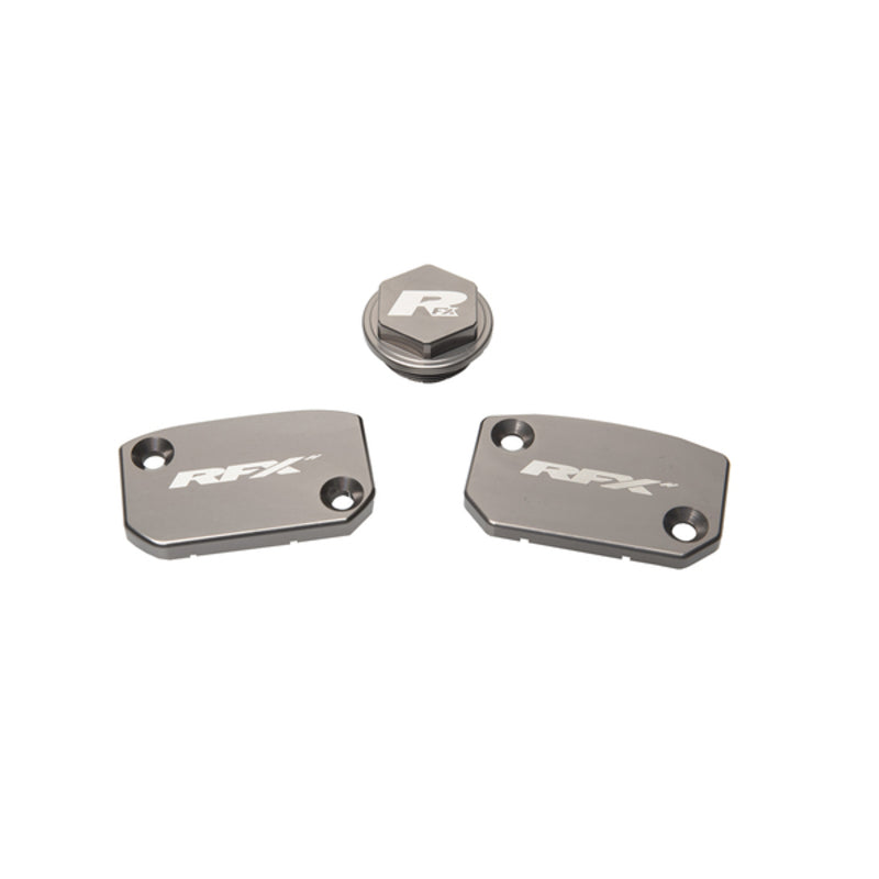 Kit de tapa de depósito RFX Pro (gris mineral) - KTM SX/SXF (freno y embrague Brembo) RFX FXRC5200099H2