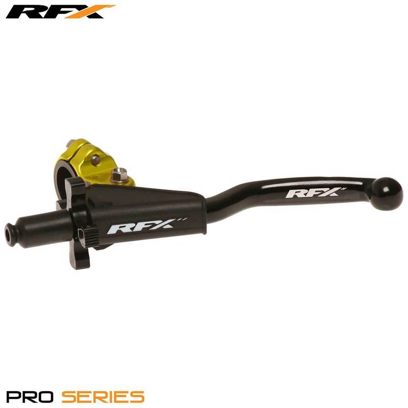 Conjunto de maneta de embrague forjada RFX Pro (amarillo) 2 tiempos Universal EZ Adjust RFX FXCA9060099YL