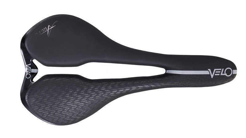 Sillín VELO ANGEL RIDE Nylon raíles titanio prostático VELO VL-1776-TI-BLACK