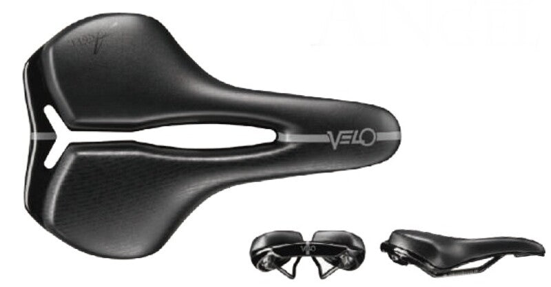 Sillín VELO ANGEL FLOW raíles SS prostático VELO VL-6311-BLACK