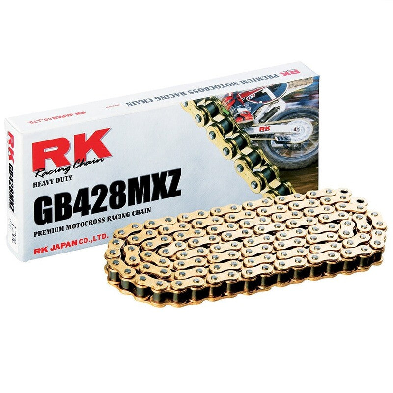 Cadena RK GB428MXZ con 120 eslabones oro RK GB428MXZ-120