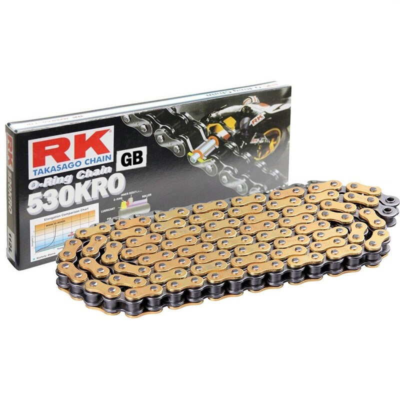 Cadena RK GB530KRO con 112 eslabones oro RK GS530KRO-112