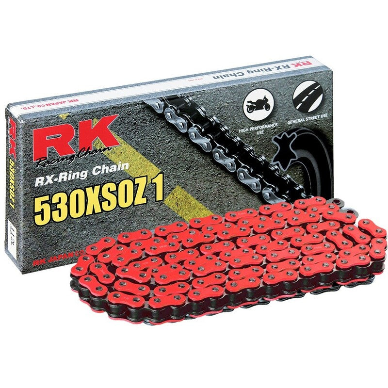 Cadena RK FR530XSOZ1 con 98 eslabones rojo RK RR530XSO-98