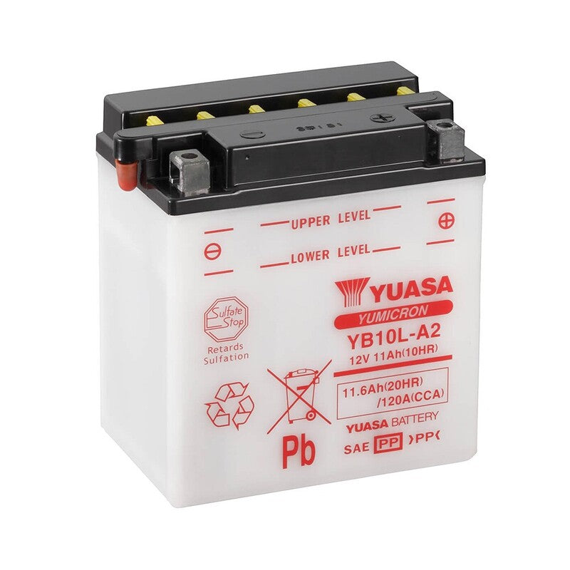 Batería YUASA YB10L-A2 Combipack (con electrolito) YUASA YB10L-A2 (CP)