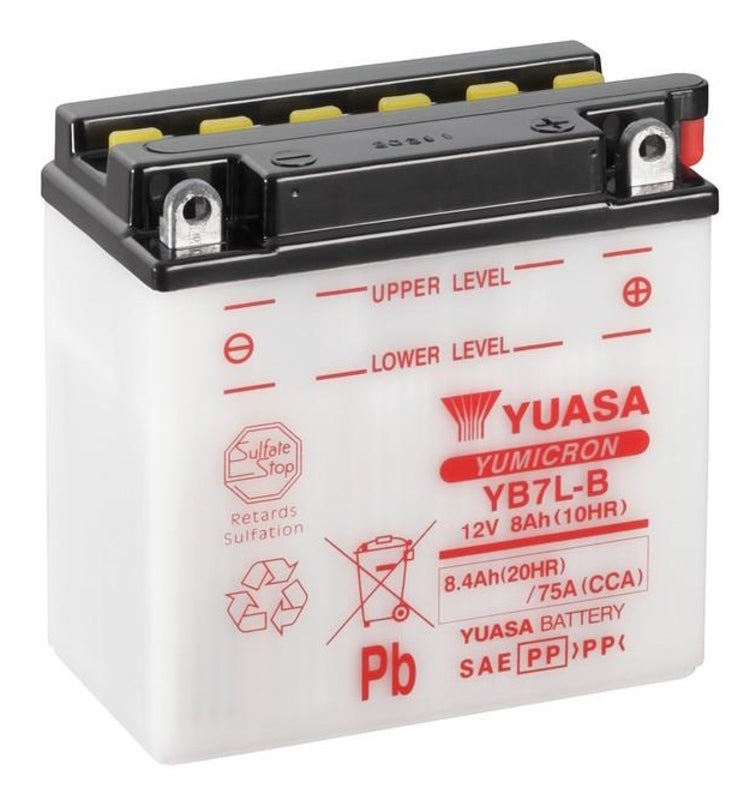 Batería YUASA YB7L-B Combipack (con electrolito) YUASA YB7L-B (CP)