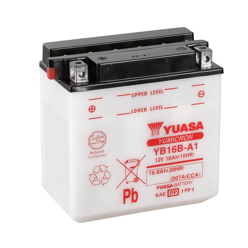 Batería YUASA YB16B-A1 Combipack (con electrolito) YUASA YB16BA-1 (CP)