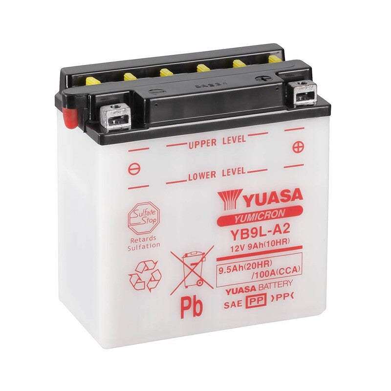 Batería YUASA YB9L-A2 Combipack (con electrolito) YUASA YB9L-A2 (CP)