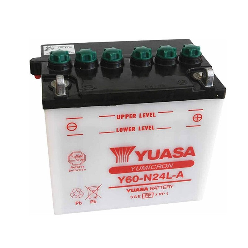 Batería YUASA Y60-N24L-A Combipack (con electrolito) YUASA Y60-N24L-A (CP)