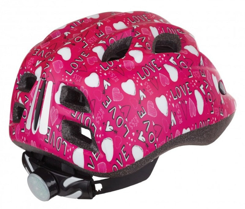 Casco junior POLISPORT Love con luz Led talla S 52/56 cm POLISPORT 8740900017