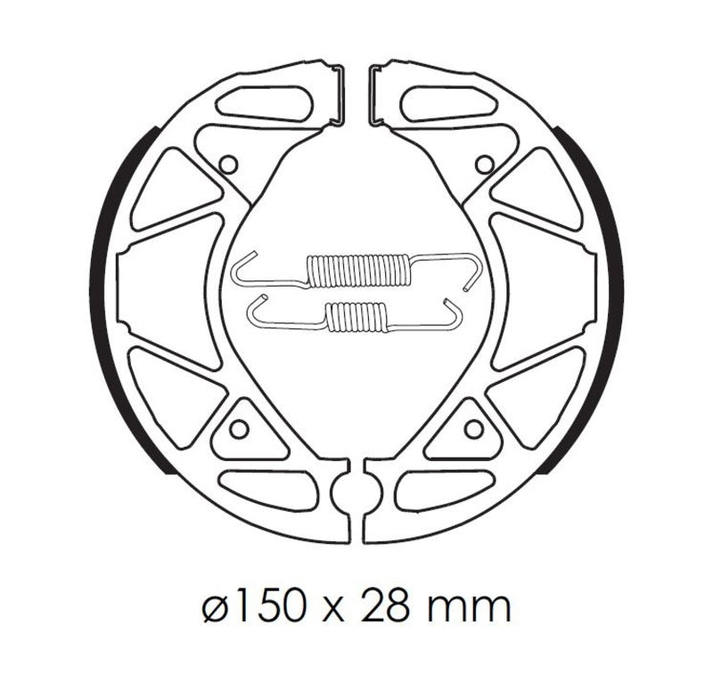 Zapatas de freno TECNIUM Scooter orgánicas - BA209 TECNIUM BA209