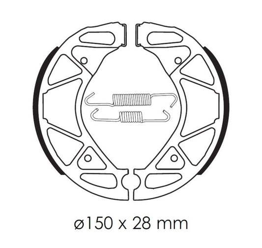 Zapatas de freno TECNIUM Scooter orgánicas - BA209 TECNIUM BA209