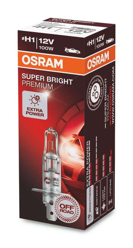 Bombilla OSRAM Super Bright H1 12V/55W - X1 OSRAM 62200SBP