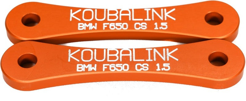 Kit de bajada KOUBALINK (38.1 mm) naranja - BMW F650CS KOUBALINK F650CS-1.5