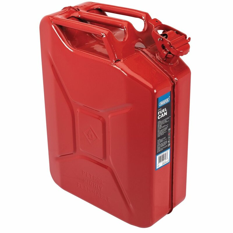 Bidón de combustible de acero DRAPER - rojo 20L DRAPER 7568