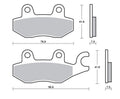 Pastillas de freno Tecnium Professional Racing sinterizadas - MSR455 TECNIUM MSR455