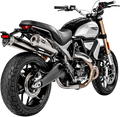 AKRAPOVIC SLIP-ON SERIES MUFFLERS LINK PIPE SS SCRAMBLER 11
