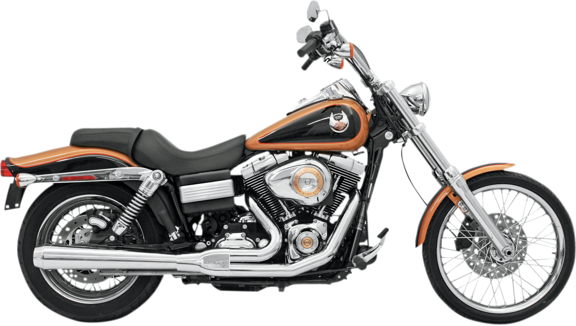 BASSANI XHAUST ROAD RAGE 2-INTO-1 SYSTEMS FOR HARLEY-DAVIDSON 2008 - 2017 Chrome Long Road Rage 2-Into-1 Exhaust System