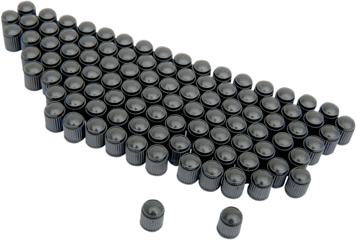 K&L SUPPLY VALVE STEM KIT CAP VALVE STEM BLACK 100P