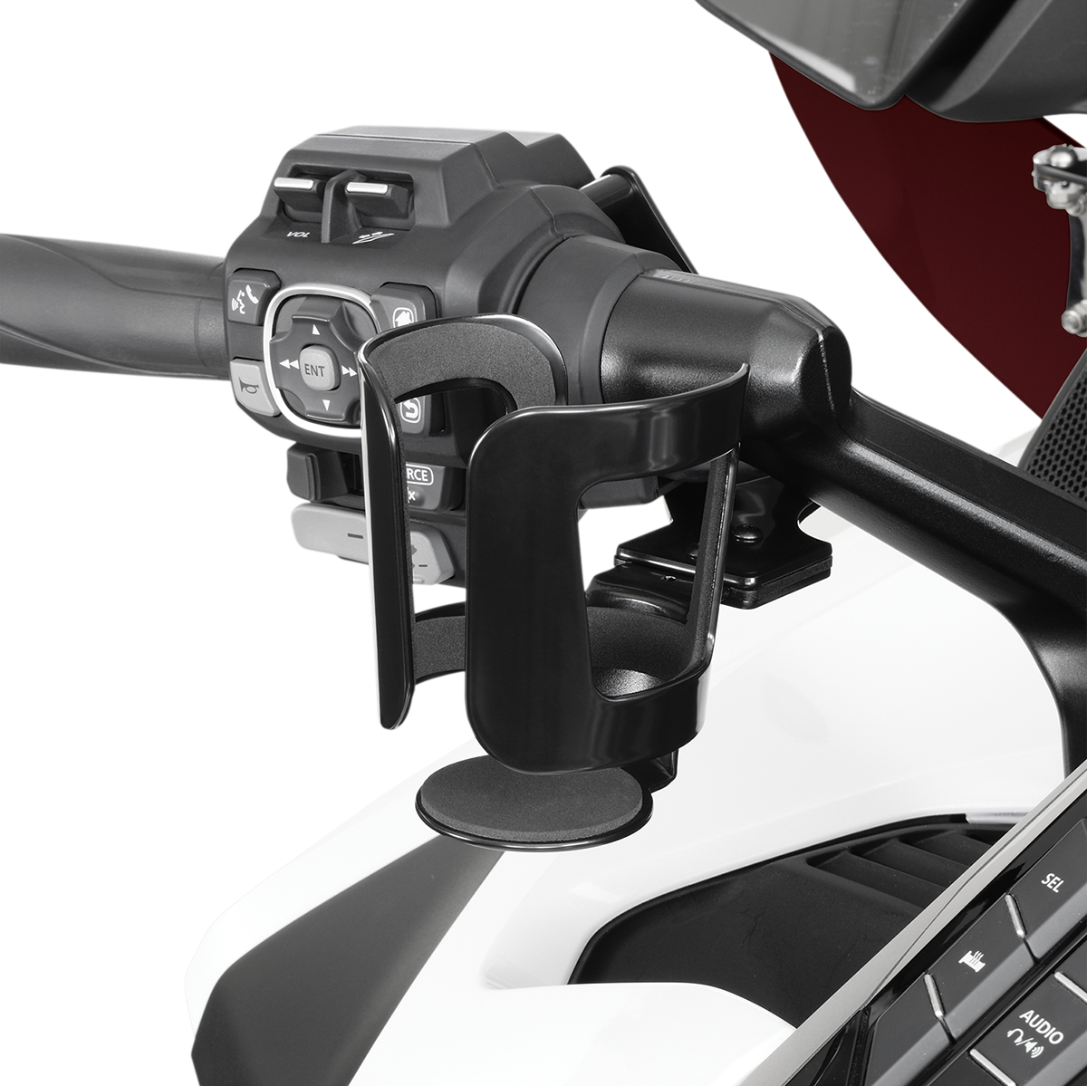 SHOW CHROME BEVERAGE HANDLEBAR MOUNT BEVERAGE HOLDER BK GL1800