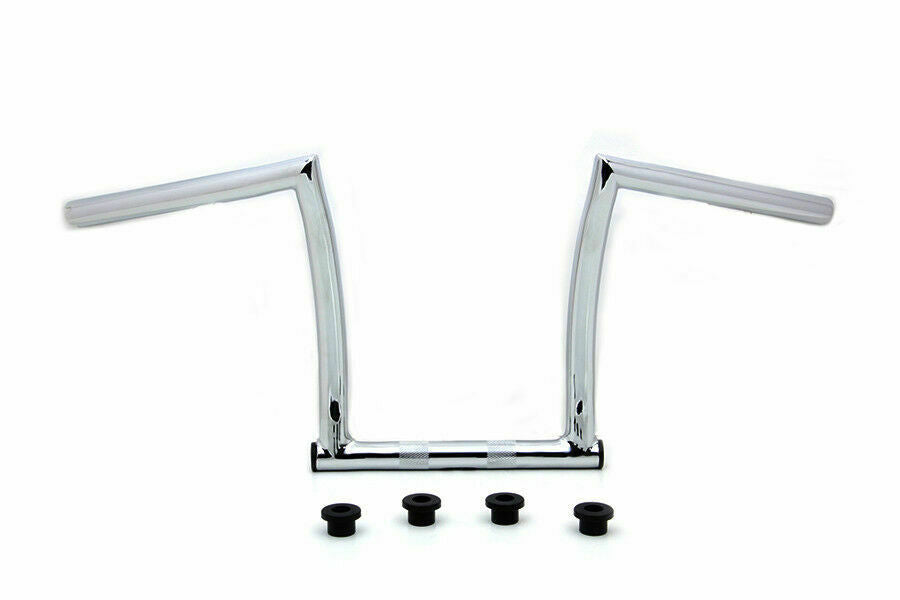 11" Chrom-Lenker in Z-Form mit Rillen für Harley-Davidson
