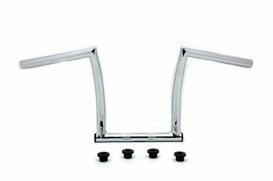 Manubrio a z-bar cromatico da 11 "con rientranti per Harley-Davidson