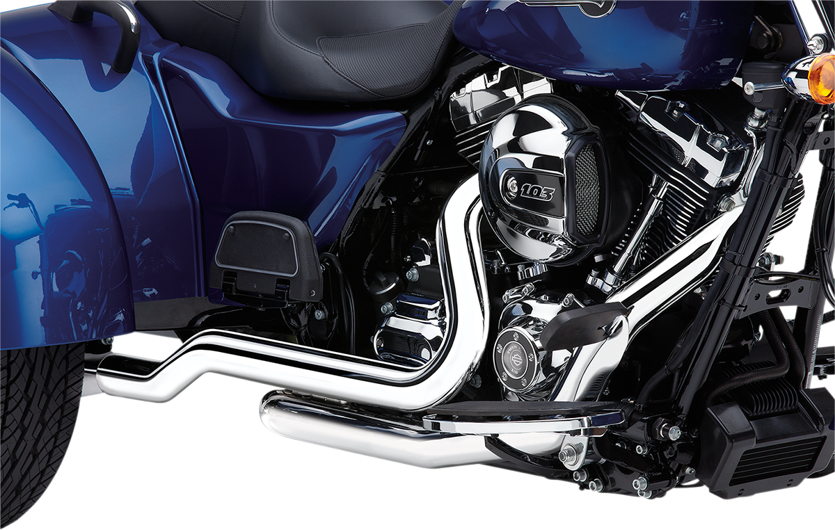 COBRA POWERPORT TRIKE DUAL HEADPIPES FOR HARLEY-DAVIDSON 2015 - 2016 Chrome Powerport Trike Dual Headpipes