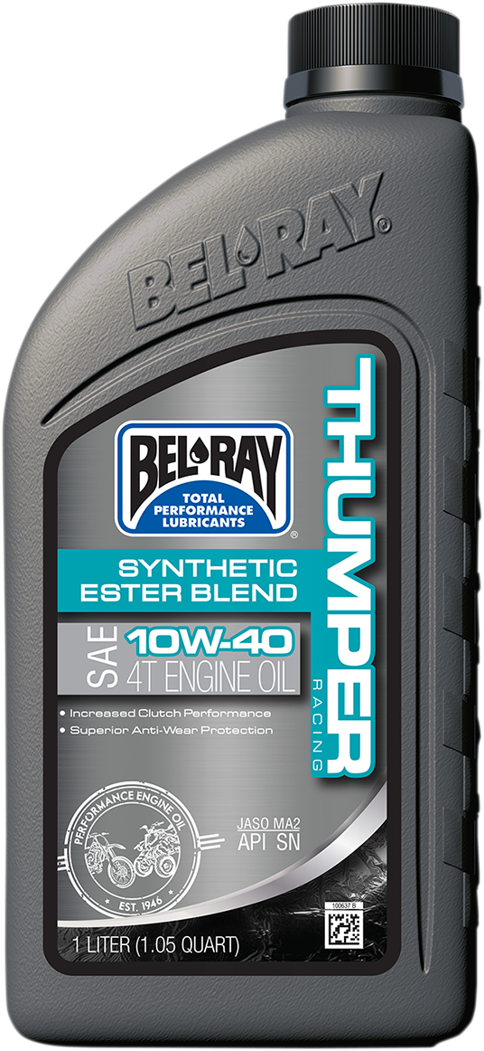 Aceite Motor 10W-40 Bel-Ray Thumper Racing Synthetic Blend Motorcycle Oil