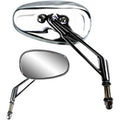 BILLET CHROME MIRRORS FOR HARLEY-DAVIDSON