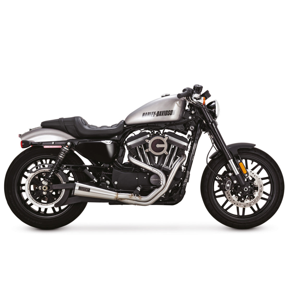 Vance & Hines 27627 Stainless 2-Into-1 Upsweep Exhaust For Harley-Davidson Sportster