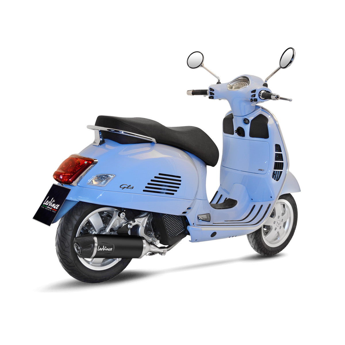 Nero Slip-On-Schalldämpfer für Vespa