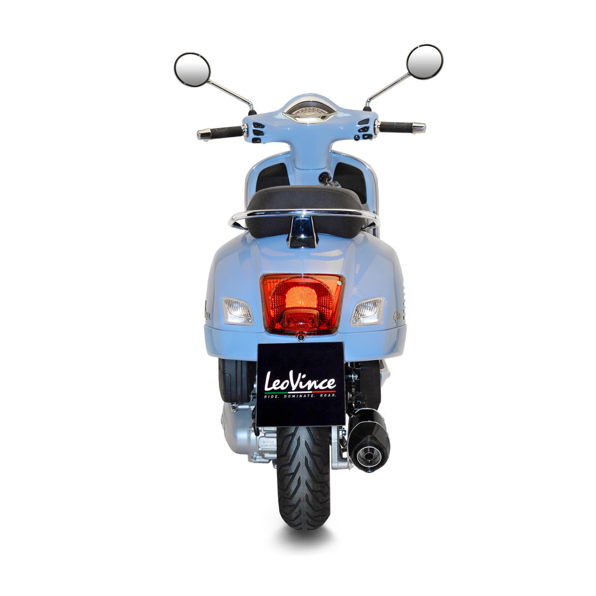 Nero silenziatori slip-on per Vespa