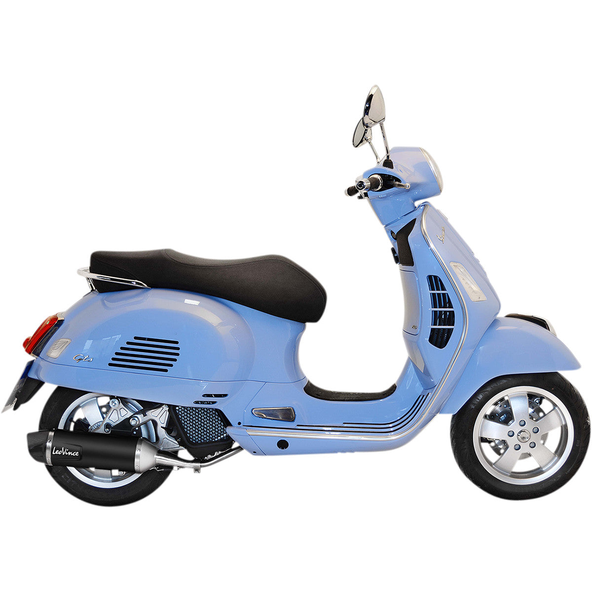 Nero silenziatori slip-on per Vespa