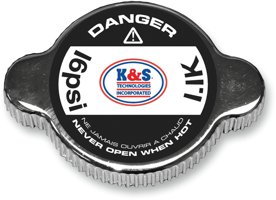 K&S TECHNOLOGIES STANDARD-PRESSURE RADIATOR CAPS RADIATR CAP STD CHR 16PSI