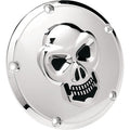 CHROME 3-D SKULL DERBY COVERS FOR HARLEY-DAVIDSON