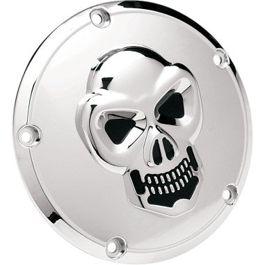 CHROME 3-D SKULL DERBY COVERS FOR HARLEY-DAVIDSON