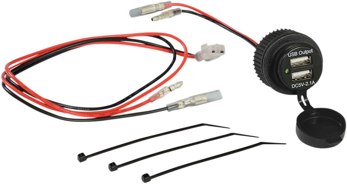SHOW CHROME 2-PORT USB AUXILIARY SOCKET USB PORT AUXILIARY SOCKET