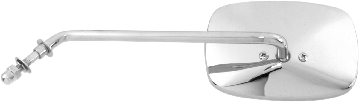 EMGO CHROME UNIVERSAL STEEL MIRRORS MIRROR LONG STEM LH